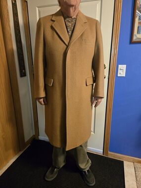 Pendleton Camel/Tan Wool Overcoat Mens